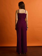 Basic Jumpsuit with Embroidered