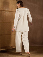 Women Cotton Applique Co-ords Set