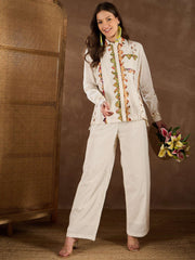 Women Cotton Applique Co-ords Set