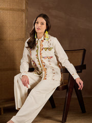 Women Cotton Applique Co-ords Set