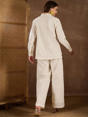 Women Cotton Applique Co-ords Set