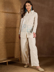 Women Cotton Applique Co-ords Set