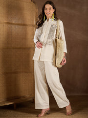 Women Cotton Applique Co-ords Set