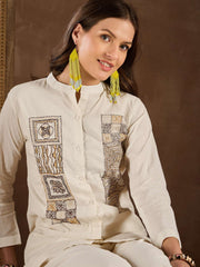 Women Cotton Applique Co-ords Set