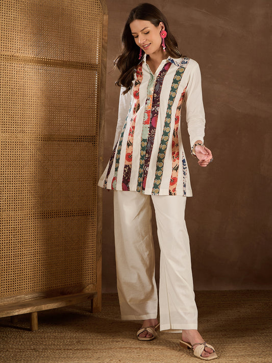 Women Cotton Applique Co-ords Set