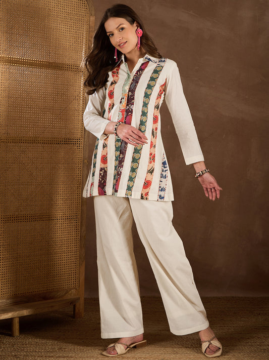 Women Cotton Applique Co-ords Set