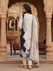 Women Floral Printed Regular Kurta with Trousers & With Dupatta