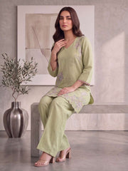 Embroidered Tunic with Palazzos