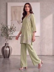 Embroidered Tunic with Palazzos