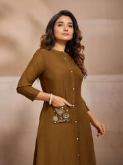 Women Floral Embroidered Thread Work Floral Kurta