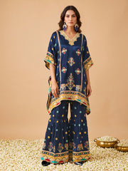 Silk Embroidered Tunic with Palazzos