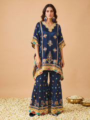 Silk Embroidered Tunic with Palazzos