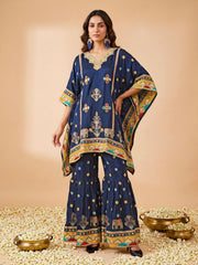 Silk Embroidered Tunic with Palazzos