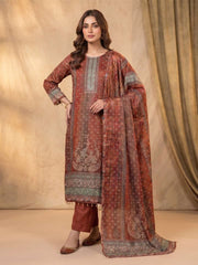 Women Ethnic Motifs Printed Regular Silk Crepe Kurta with Trousers & With Dupatta