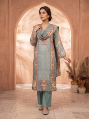 Women Ethnic Motifs Printed Regular Silk Crepe Kurta with Trousers & With Dupatta