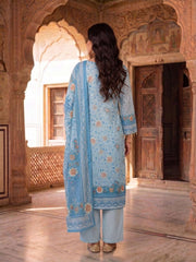 Women Floral Printed Regular Silk Crepe Kurta with Trousers & With Dupatta