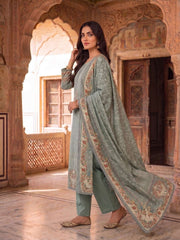 Women Ethnic Motifs Printed Regular Kurta with Trousers & With Dupatta