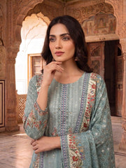 Women Ethnic Motifs Printed Regular Kurta with Trousers & With Dupatta