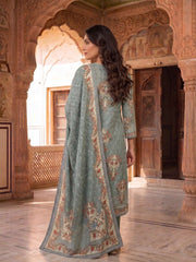 Women Ethnic Motifs Printed Regular Kurta with Trousers & With Dupatta