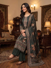 Women Floral Printed Regular Mirror Work Kurta with Trousers & With Dupatta