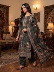 Women Floral Printed Regular Mirror Work Kurta with Trousers & With Dupatta
