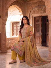 Women Floral Printed Regular Mirror Work Kurta with Trousers & With Dupatta