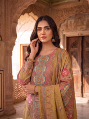 Women Floral Printed Regular Mirror Work Kurta with Trousers & With Dupatta