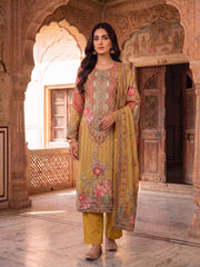 Women Floral Printed Regular Mirror Work Kurta with Trousers & With Dupatta