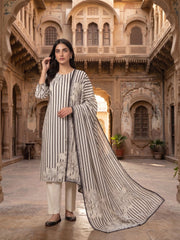 Women Printed Regular Kurta with Trousers & With Dupatta