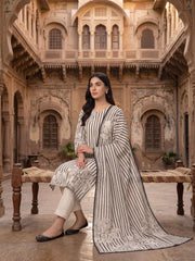 Women Printed Regular Kurta with Trousers & With Dupatta