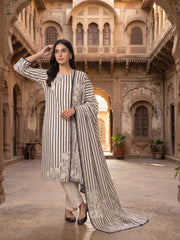 Women Printed Regular Kurta with Trousers & With Dupatta