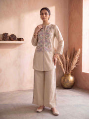 Embroidered Tunic with Palazzos