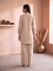 Embroidered Tunic with Palazzos