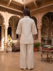 Floral Embroidered Tunic with Palazzos