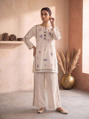 Bohemian Embroidered Tunic with Palazzos