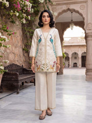 Grandeur & Majestic Artwork Embroidered Tunic with Palazzos