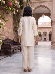 Grandeur & Majestic Artwork Embroidered Tunic with Palazzos