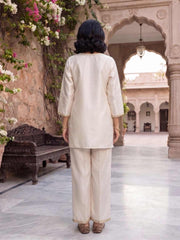 Grandeur & Majestic Artwork Embroidered Tunic with Palazzos