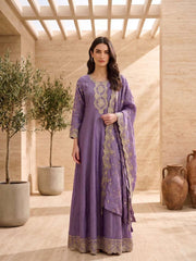 Women Embroidered Thread Work Grandeur & Majestic Artwork Anarkali Kurta