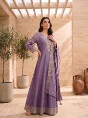Women Embroidered Thread Work Grandeur & Majestic Artwork Anarkali Kurta