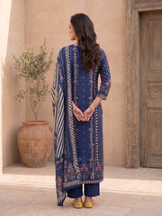 Women Ethnic Motifs Printed Regular Chanderi Cotton Kurta with Palazzos & With Dupatta