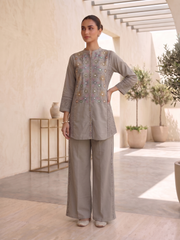 Embellished Tunic with Palazzos
