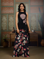 Embellished Tunic with Palazzos