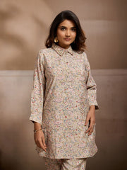 Printed Top With Trousers Co-Ords