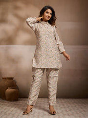 Printed Top With Trousers Co-Ords