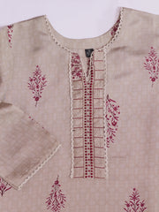 Women Ethnic Motifs Printed Regular Thread Work Chanderi Cotton Kurta with Trousers &