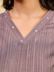 Floral Printed V-Neck Kurti