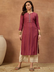 Women Ethnic Motifs Printed Sequinned Kurta