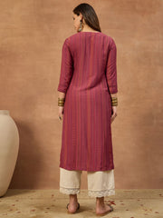 Women Ethnic Motifs Printed Sequinned Kurta