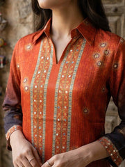 Floral Printed Top with Palazzos